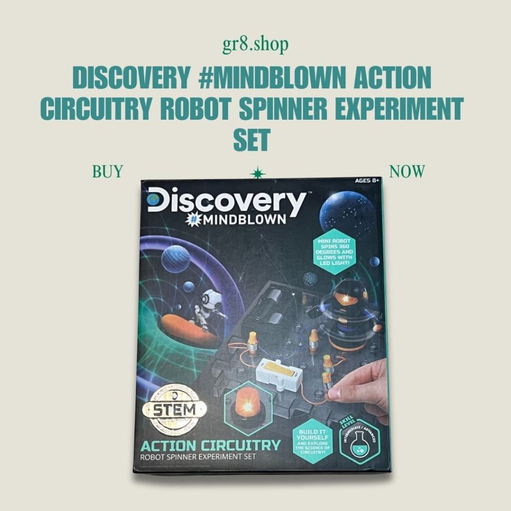 Discovery Ages 8+ #Mindblown Action Circuitry Robot Experiment Set STEM Science